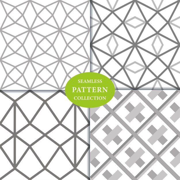 Diseño de fondo con patrón geométrico sin costuras de alambre gris plateado