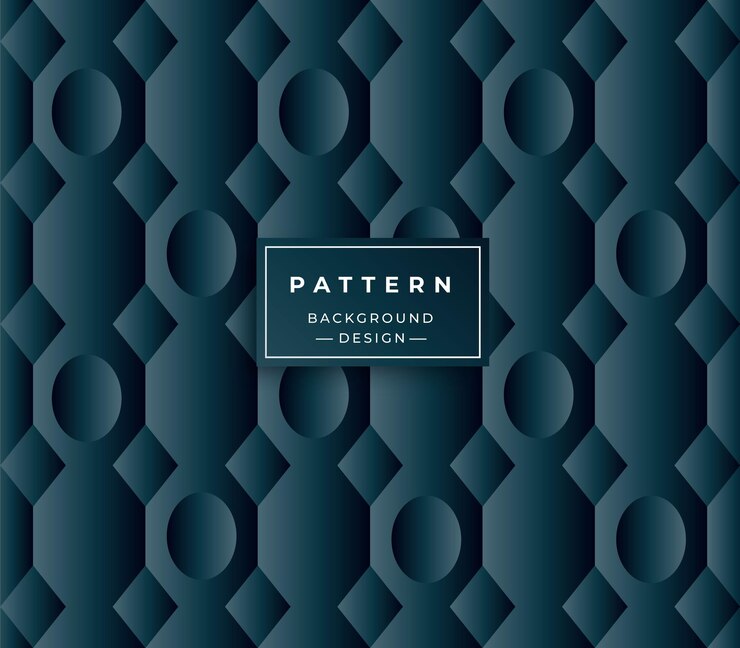 Diseño de fondo de patrón geométrico transparente de formas negras de vector libre