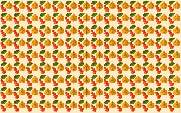 Diseño de fondo con patrón de hojas diseño de fondo de patrón de otoño