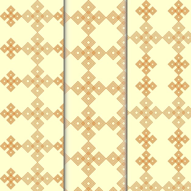 Diseño de fondo de patrón de lujo con líneas de forma cuadrada geométrica