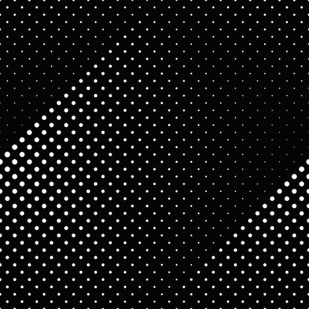 Diseño de fondo de patrón de puntos abstractos geométricos en blanco y negro