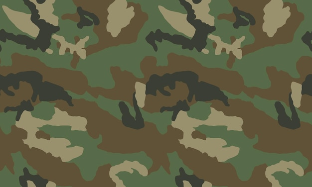 Diseño de fondo de patrón de vector transparente de camuflaje militar