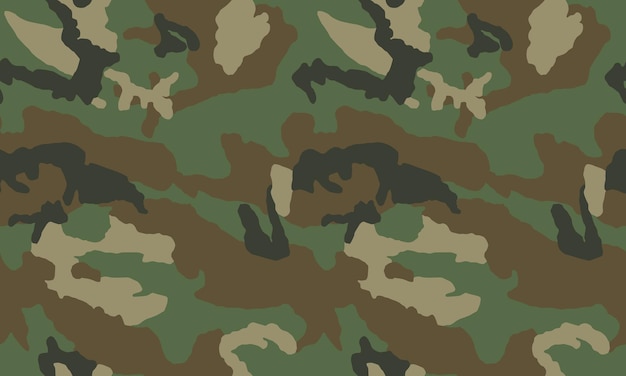 Diseño de fondo de patrón de vector transparente de camuflaje militar