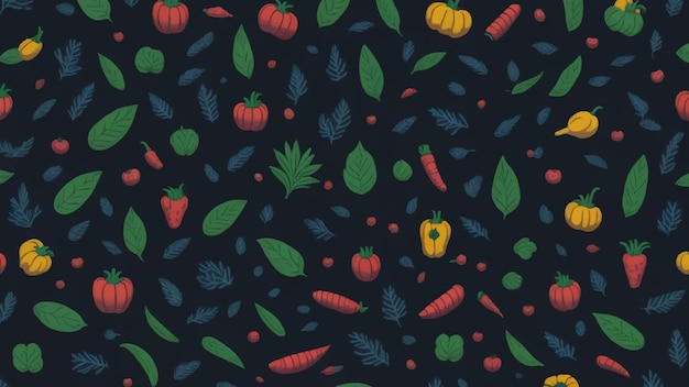 diseño y fondo de patrón vegetal