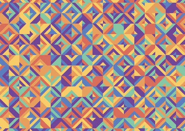 diseño de fondo de patrones sin fisuras de geometría colorida abstracta