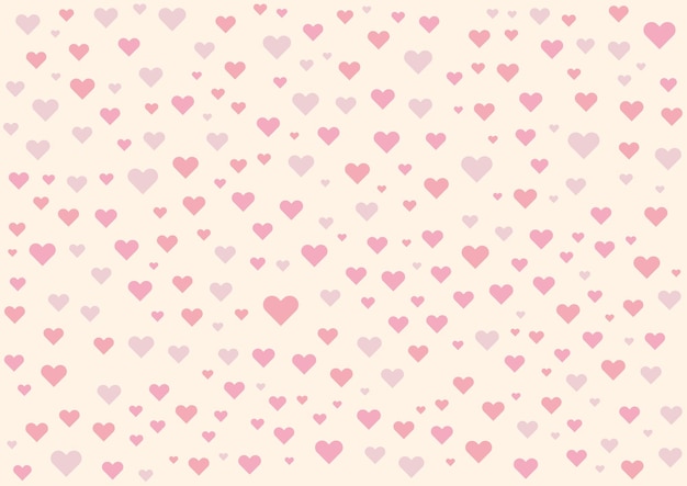 Diseño de fondo de patrones sin fisuras de San Valentín de amor rosa