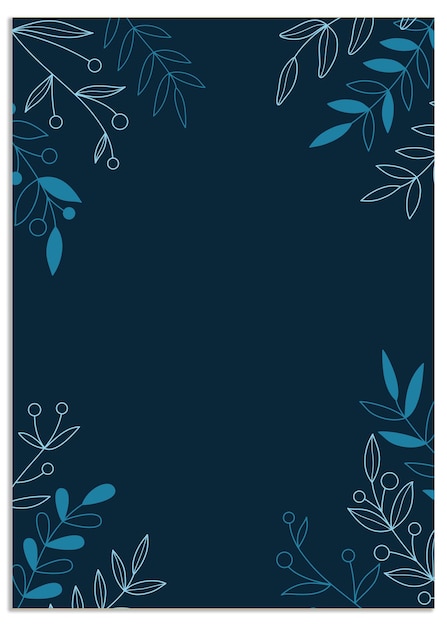 El diseño de fondo de la plantilla botánica del conjunto vectorial de plantillas de portada de vacaciones felices