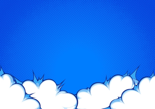 Diseño de fondo de plantilla de cómic, ilustración de arte pop.
