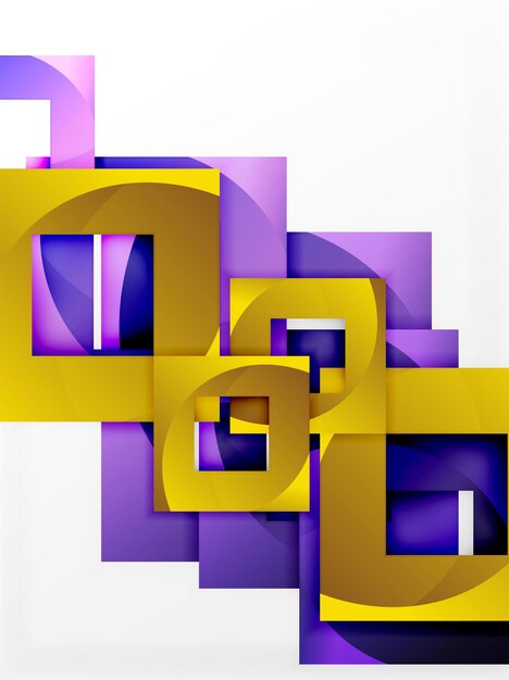 Diseño de fondo de plantilla cuadrada de vector