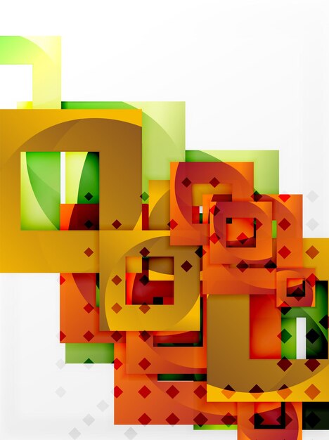Diseño de fondo de plantilla cuadrada de vector