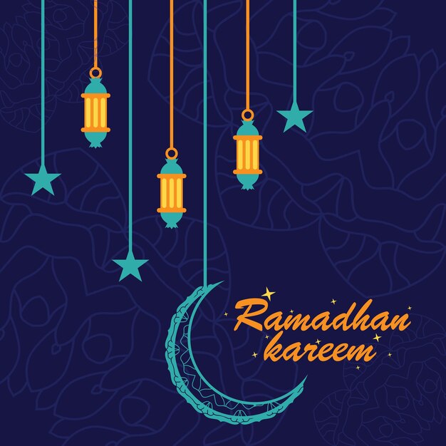 diseño de fondo de plantilla de ramadán