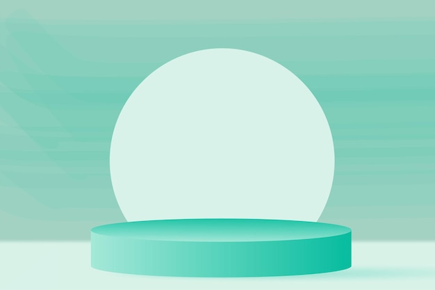 diseño de fondo de producto de podio redondo