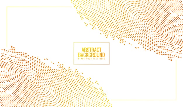 diseño de fondo de puntos abstractos naranja