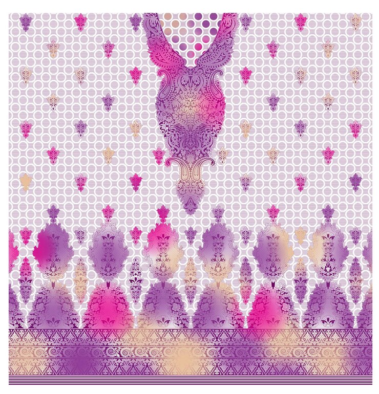 Vector un diseño de fondo púrpura con puntos