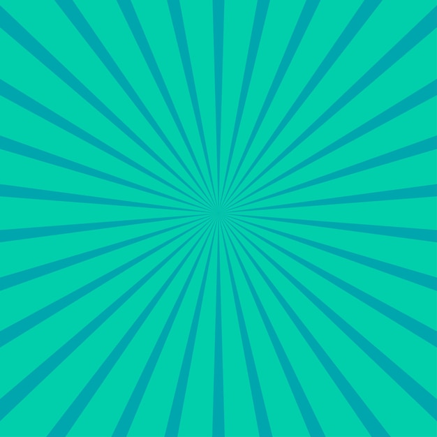 Diseño de fondo de la ráfaga de sol de teal radiante