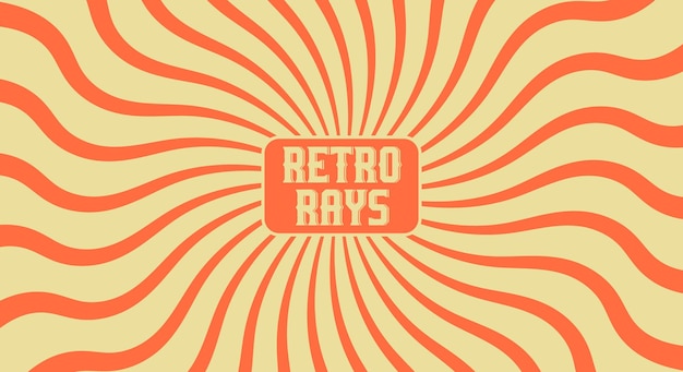Diseño de fondo de rayos retro
