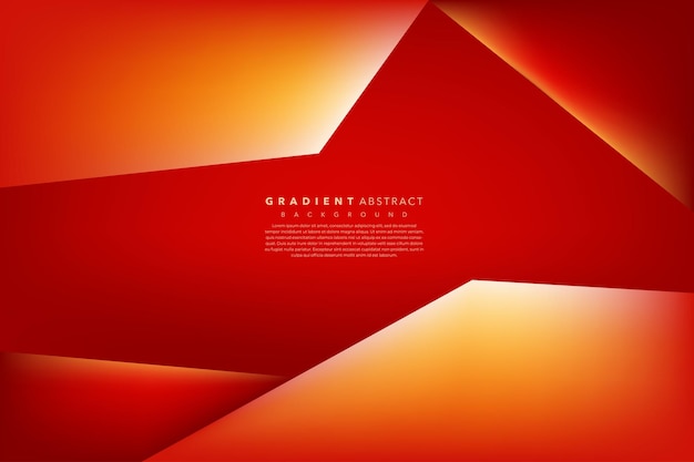 diseño de fondo rojo abstracto con gradiente realista