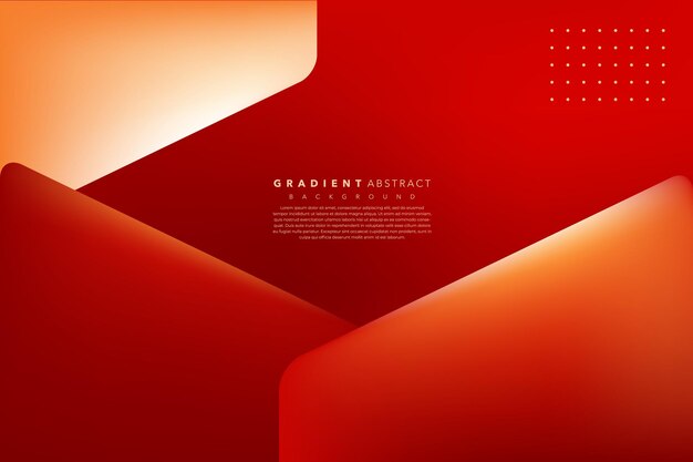 diseño de fondo rojo abstracto con gradiente realista