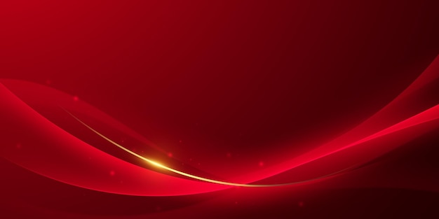 diseño de fondo rojo con lujosos elementos de efecto Ilustración vectorial