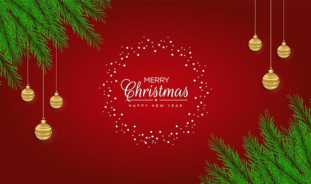 Diseño de fondo rojo navidad