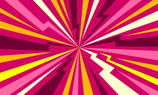 Diseño de fondo rosa explosión cómica