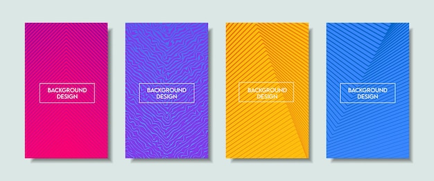 Diseño de fondo semitono colorido degradado moderno diseño de portada