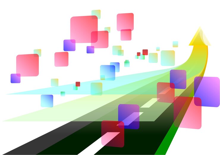 Vector diseño de fondo con símbolo de flecha. la capa utiliza transparencia.