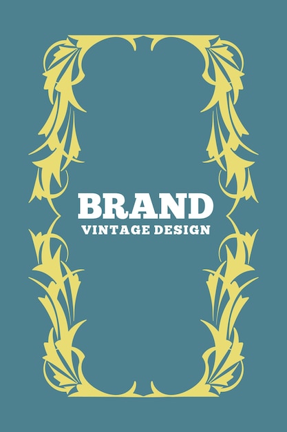 Diseño de fondo de tallado de lujo para la etiqueta de la marca de la empresa