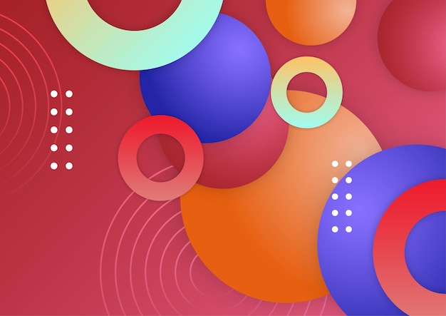 Diseño de fondo tecnológico con formas geométricas coloridas Fondo vectorial geométrico abstracto