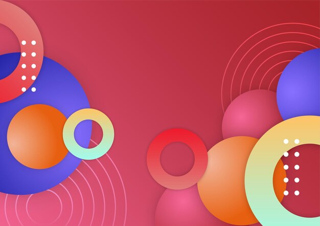 Diseño de fondo tecnológico con formas geométricas coloridas Fondo vectorial geométrico abstracto