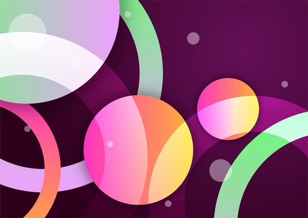 Diseño de fondo tecnológico con formas geométricas coloridas Fondo vectorial geométrico abstracto