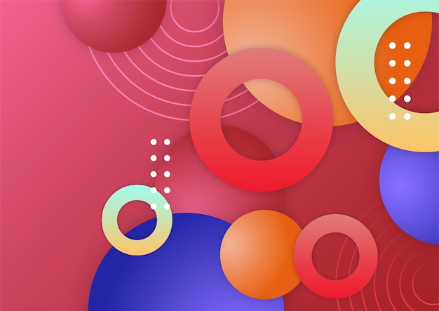 Diseño de fondo tecnológico con formas geométricas coloridas Fondo vectorial geométrico abstracto