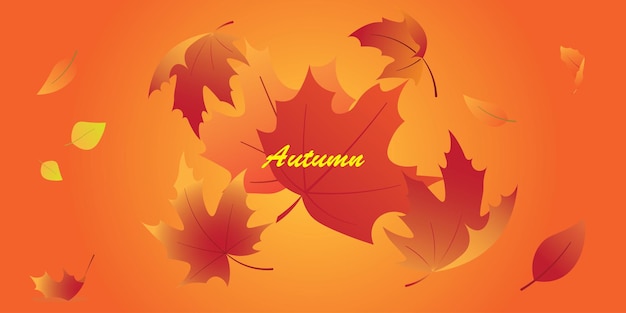 Diseño de fondo con tema de otoño