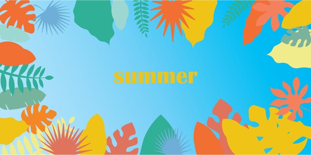 Diseño de fondo con tema de verano