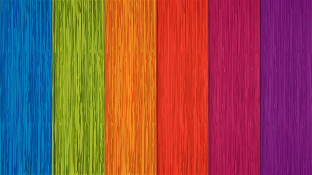 Diseño de fondo de textura de madera colorida de vector libre