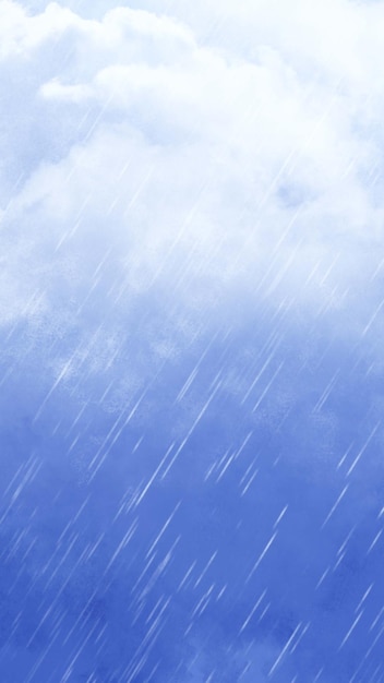Diseño de fondo de textura de venta de nubes de la temporada de lluvias con paraguas