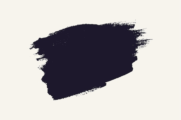 Diseño de fondo de trazo de pincel de pintura negra
