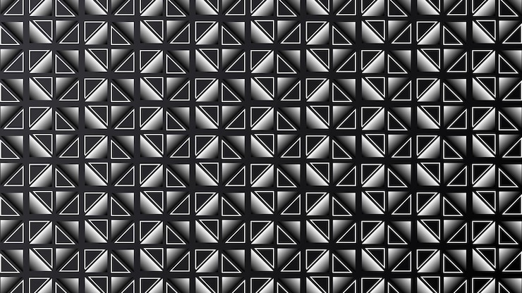 Vector diseño de fondo triangular abstracto en blanco y negro