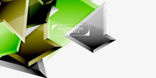 Diseño de fondo triangular bajo poli triángulos multicolores vector