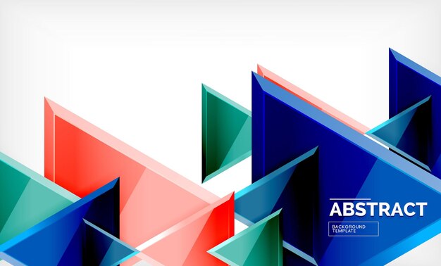 Diseño de fondo triangular de bajo poli triángulos multicolores