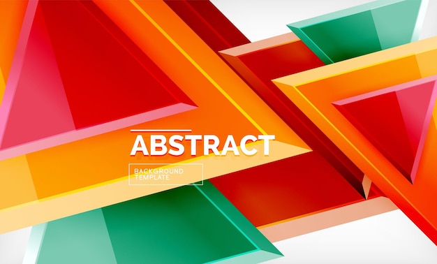Diseño de fondo triangular de bajo poli triángulos multicolores