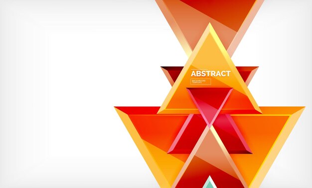 Diseño de fondo triangular de bajo poli triángulos multicolores