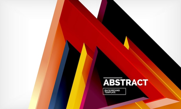 Diseño de fondo triangular de bajo poli triángulos multicolores