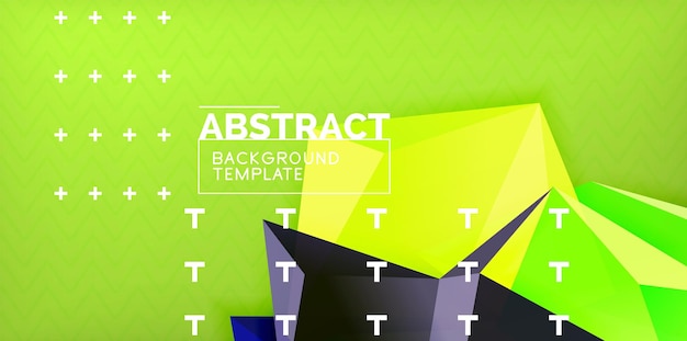 Diseño de fondo triangular de bajo poli