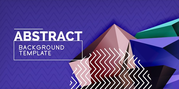 Diseño de fondo triangular de bajo poli