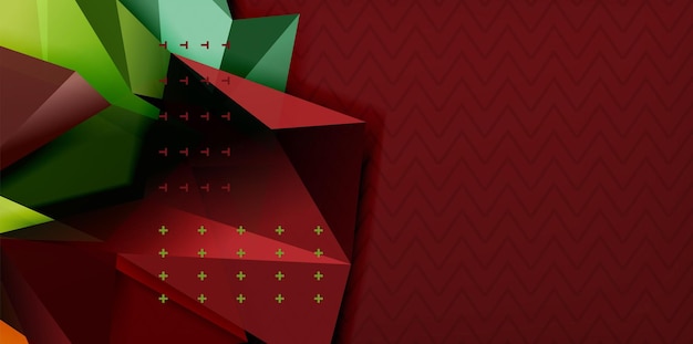 Diseño de fondo triangular de bajo poli