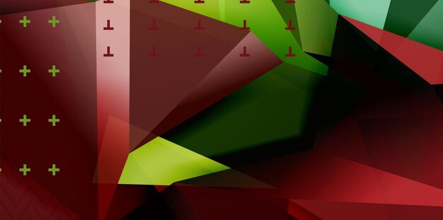 Diseño de fondo triangular de bajo poli