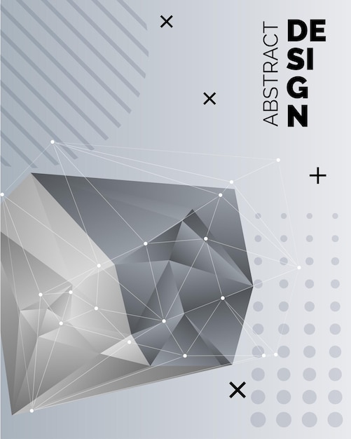 Diseño de fondo de triángulo borroso de vector negro Fondo geométrico en estilo Origami con degradado