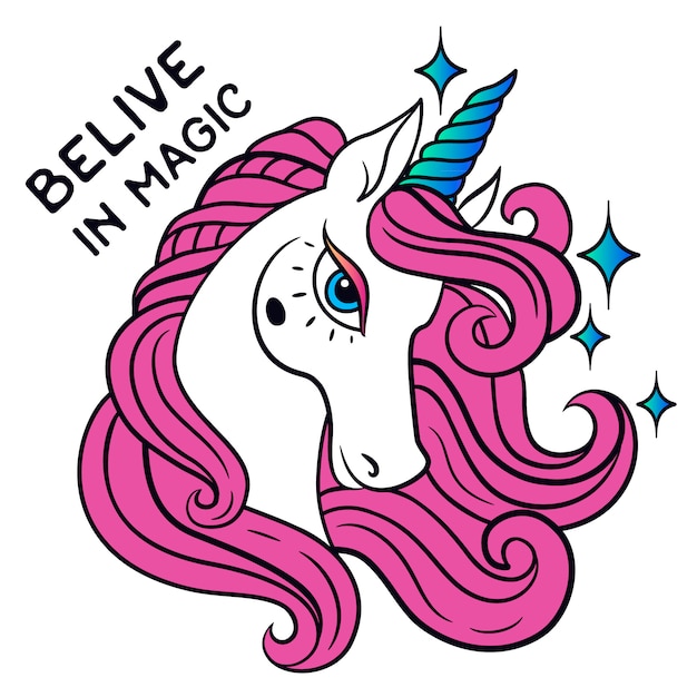 Diseño de fondo de unicornio