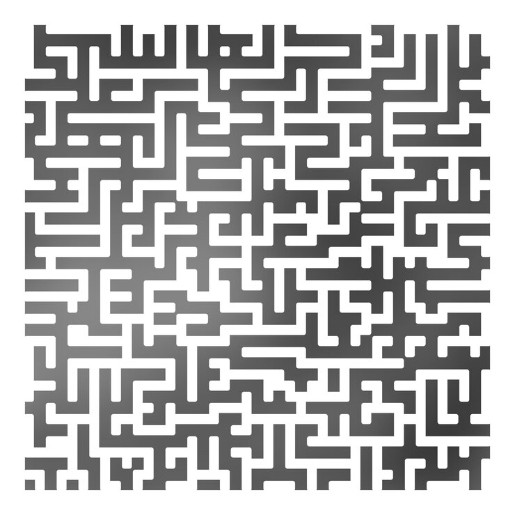 Vector diseño de fondo de vector abstracto con textura de mosaico de laberinto y lugar para su texto aislado buena portada para libro sobre psicología resolución de problemas creativos pensamiento lógico el estudio de las relaciones humanas